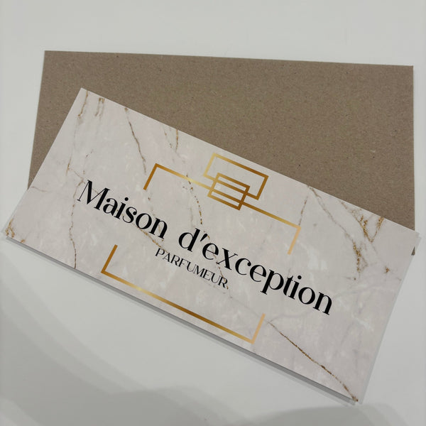 Carte cadeau Maison d'Exception - Maison d'Exception